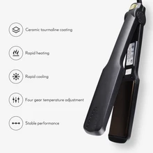 220-240 В выпрямитель для волос, турмалин, Керамический выпрямитель, быстрый нагрев, плоский утюжок, домашний, сделай сам, инструмент для стрижки, 38