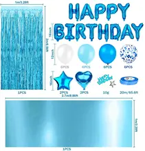 Ciemnoniebieskie balony + konfetti + kartka urodzinowa balony | Balony na przyjęcie bociankowe i balony | Na przyjęcie balony lateksowe tanie tanio CN (pochodzenie) Tak ( 50 sztuk) Ślub i Zaręczyny Birthday party Walentynki Ballon Kleju langse-006 Blue
