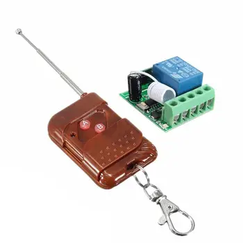 

433MHz 1 CH Wireless Relay RF Remote Control Switch Receiver Transmitter 12V 10A green