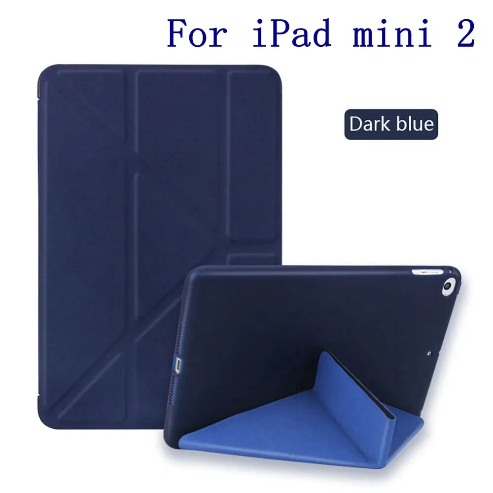 Чехол Floveme для i Pad Air 2 Шелковый чехол для i Pad Mini 2 4 5 складной тонкий полный защитный чехол для i Pad Pro 9,7 12,9 - Цвет: For iPad mini 2