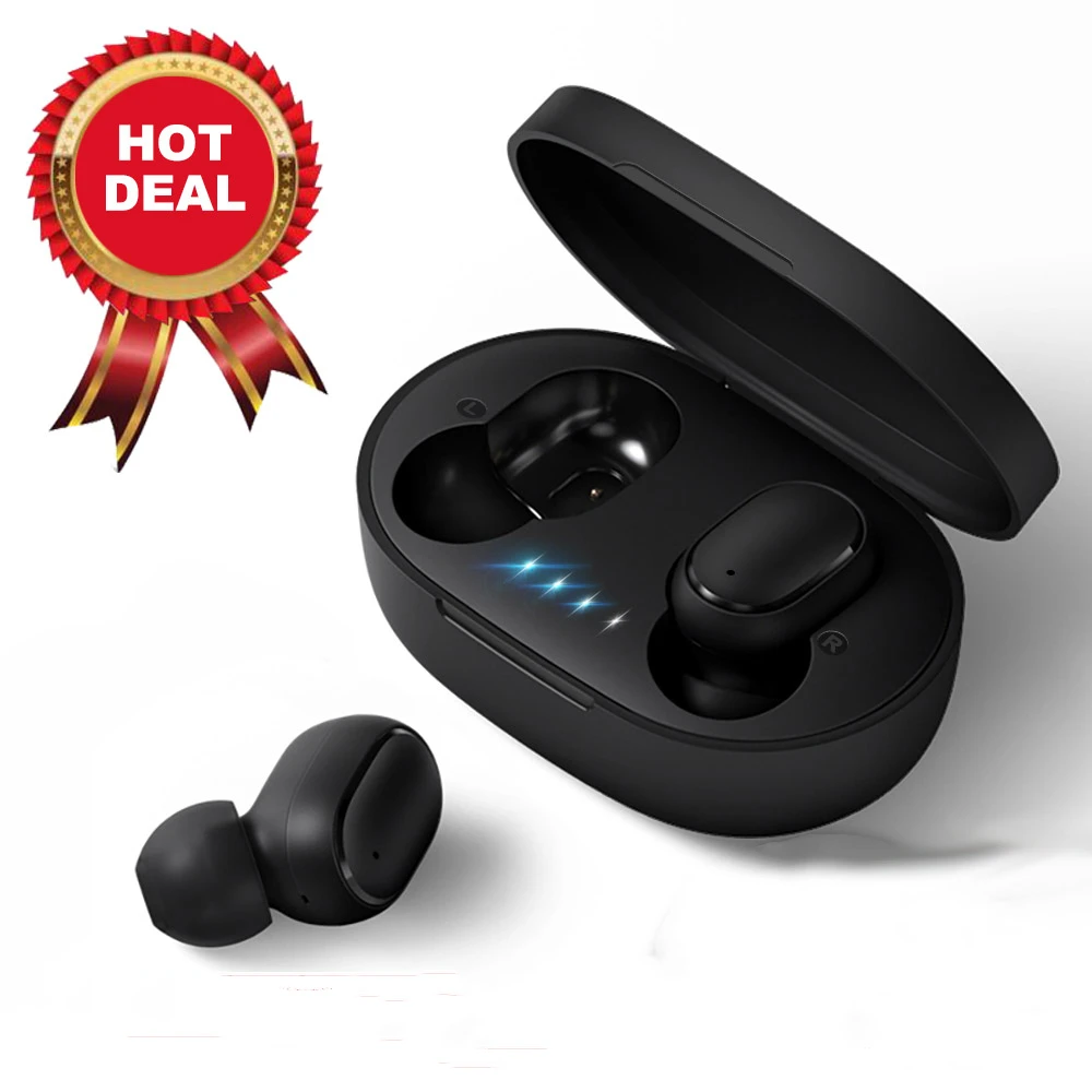 

New In-ear Wireless Earbuds Pk Redmi Airdots Wireless Earphone Voice Control Bluetooth 5.0 Headsets Noise Reduction Tap Control