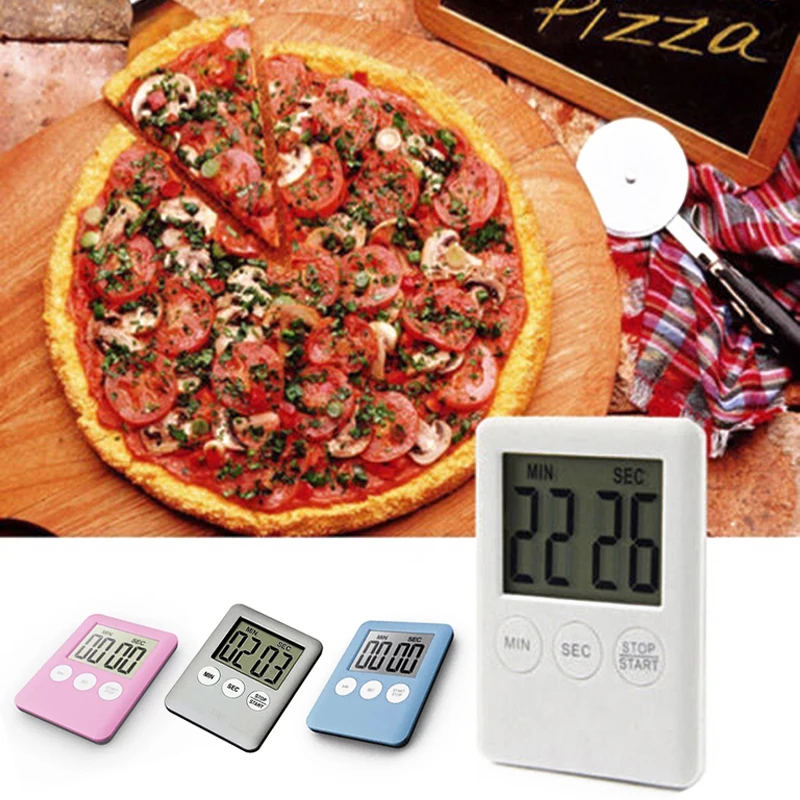 Large Digital LCD Kitchen Cooking Timer Count-Down Up Clock Alarm Magnetic Kitchen Count Timer