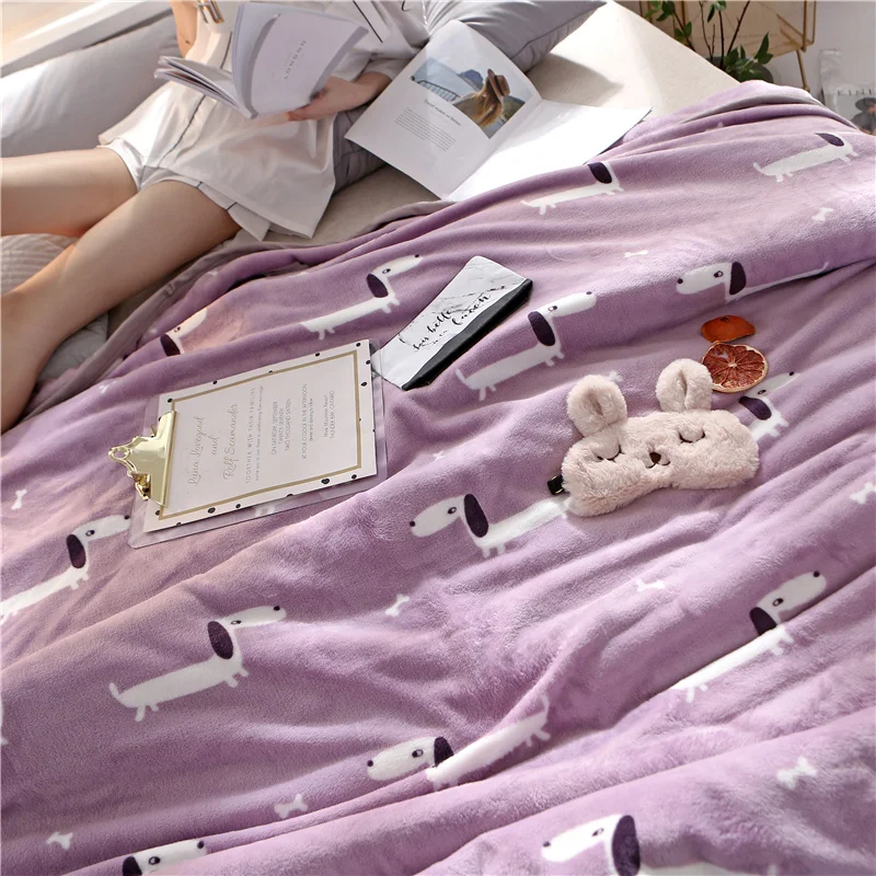 Коралловое Флисовое одеяло, плотное теплое зимнее бархатное одеяло для кровати, для студентов, для одного общежития, Левина, бархатное одеяло - Цвет: 7