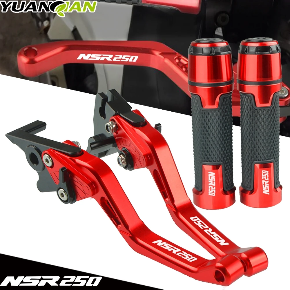 

Для Honda NSR250 СМП 250 1988-1994 1989 1990 1991 1992 1993 Мотоцикл с ЧПУ сцепные рычаги грипса на руль ручные рукоятки