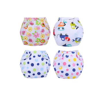 

Baby Diapers Reusable Cloth Nappy Washable Waterproof Baby Diaper Newborn Nappy Size Adjustable Baby Cartoon Training Pants