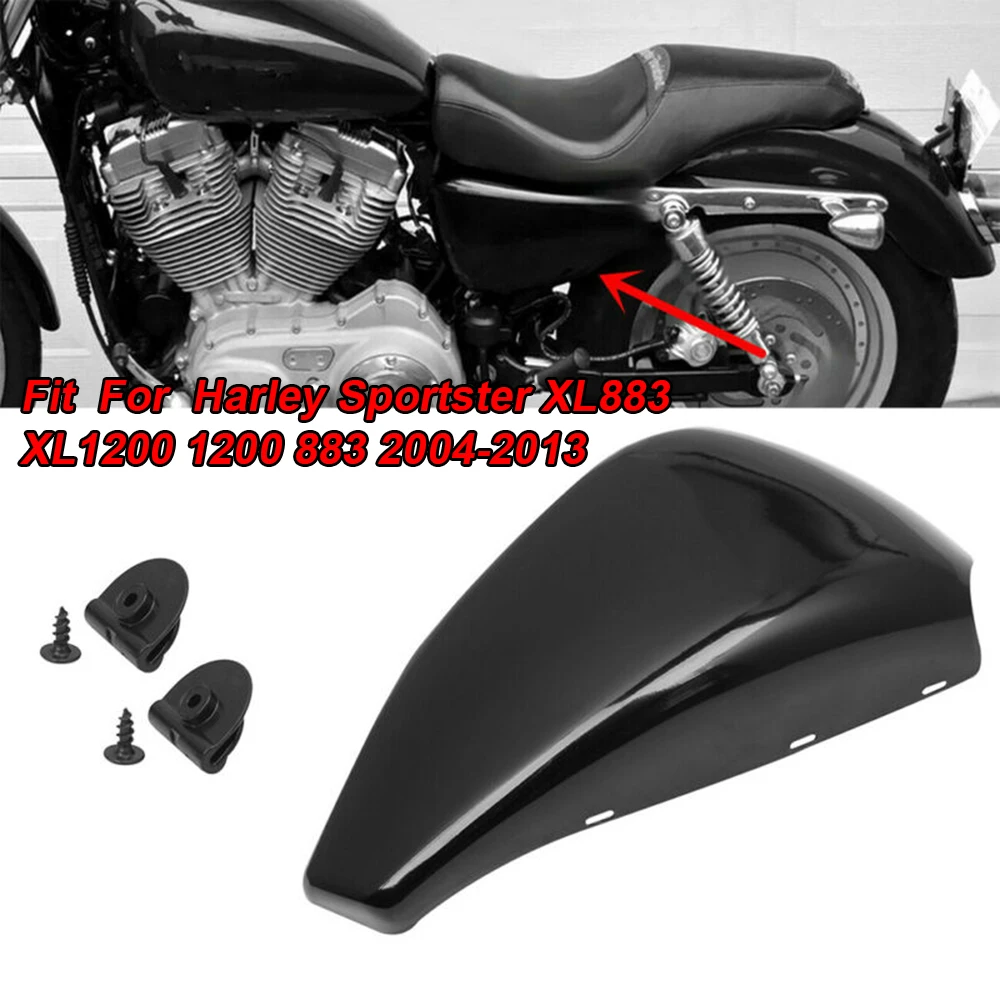 1 шт. черный мотоцикл левая батарея боковая крышка протектор для Harley Sportster XL883 XL1200 1200 883 2004-2013 BF металлическая крышка отделка