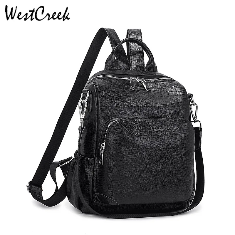 Брендовый женский рюкзак westкрик, кошелек, модный кожаный мягкий кожаный рюкзак для отдыха и путешествий, небольшой рюкзак, школьные сумки для девочек-подростков