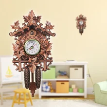 Настенные часы с кукушкой птица деревянные подвесные украшения для дома кафе ресторан живопись на холсте Винтаж Chic качели Гостиная украшения стен дома