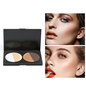 

4 Colors Bronzer Highlighter Palette Brighten Skin Highlight Shadow Combination Toner