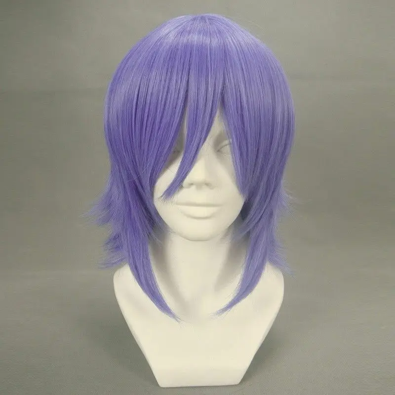 Vampire Mizore Shirayuki Косплей короткий парик синий фиолетовый синтетические парики