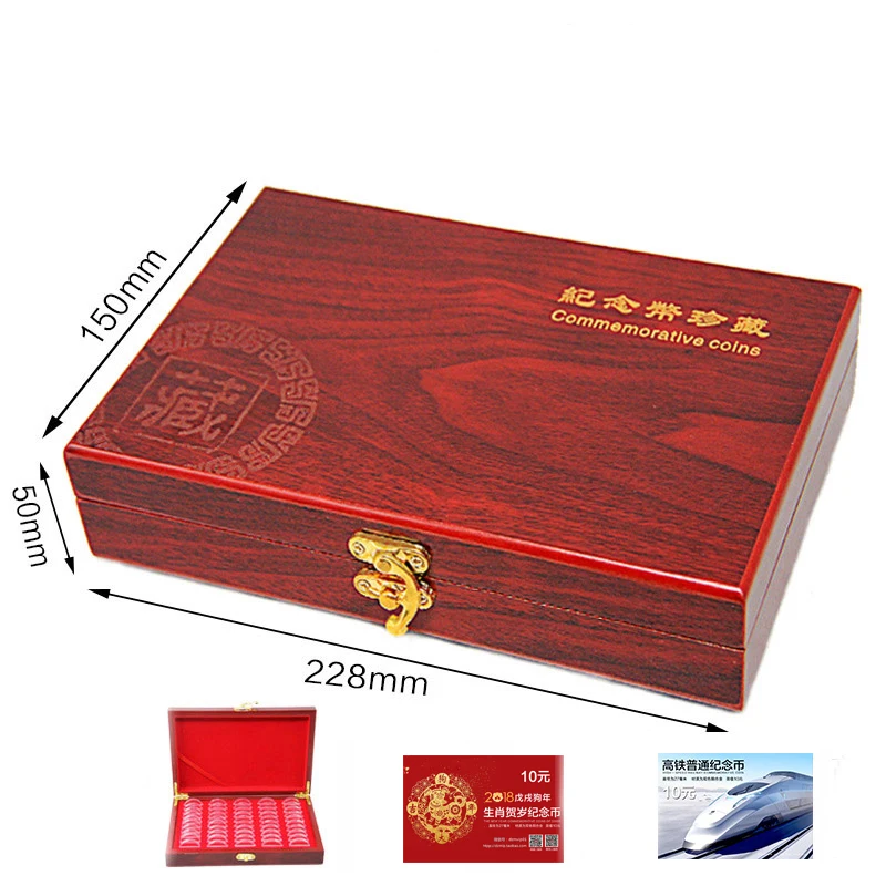 

228x150x50mm Coin Protection Box Storage Case Holder +50 Small Round Box Boxes +50 Inner Pads