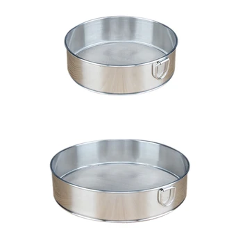 

Flour Sifter Strainer with 40 60Mesh Premium Rustproof Stainless Steel Fine Mesh for Baking Set of 2 (15cm 20cm)