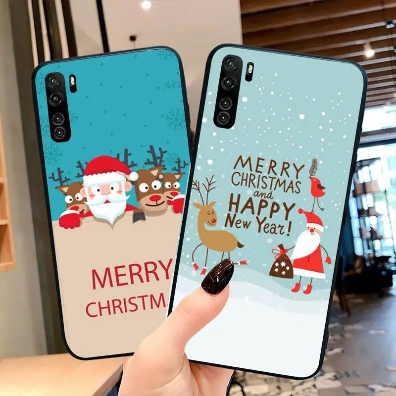Рождественский чехол для телефона с Санта Клаусом OPPO Realme 6 Pro C3 5 C2 RENO2-Z A11X |