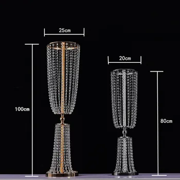 

10pcs ) Wedding Acrylic Round Aisle Stands Set Flower Stands for Luxury Decoration