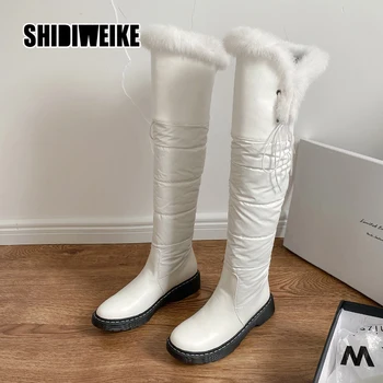 

Thigh High Boots Female Winter Boots Women keep warm Over the Knee Boots Horseshoe heel Sexy Fashion Shoes New Riding Boots V335