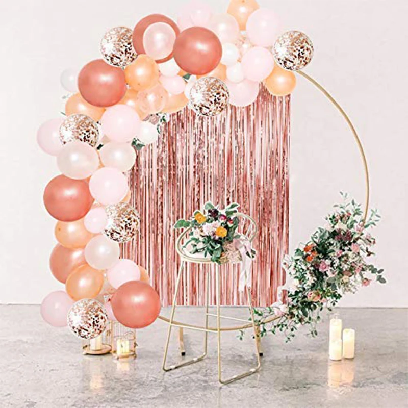 Decorazioni per battesimo per feste palloncino ghirlanda K arco in oro rosa matrimonio nuziale Baby Shower compleanno addio al nubilato decorazione per feste  15