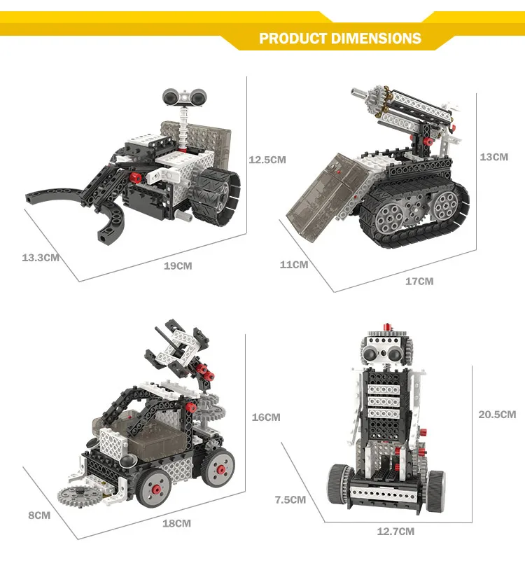 4 in 1 4Channel R/C plastic brick robot toy block set  educational toys kids
