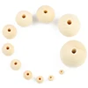 HGKLBB Natural Ball Wooden Beads 5~30MM Eco-Friendly Round Loose Spacer beads for Jewelry making bracelet Craft DIY Accessories ► Photo 2/6