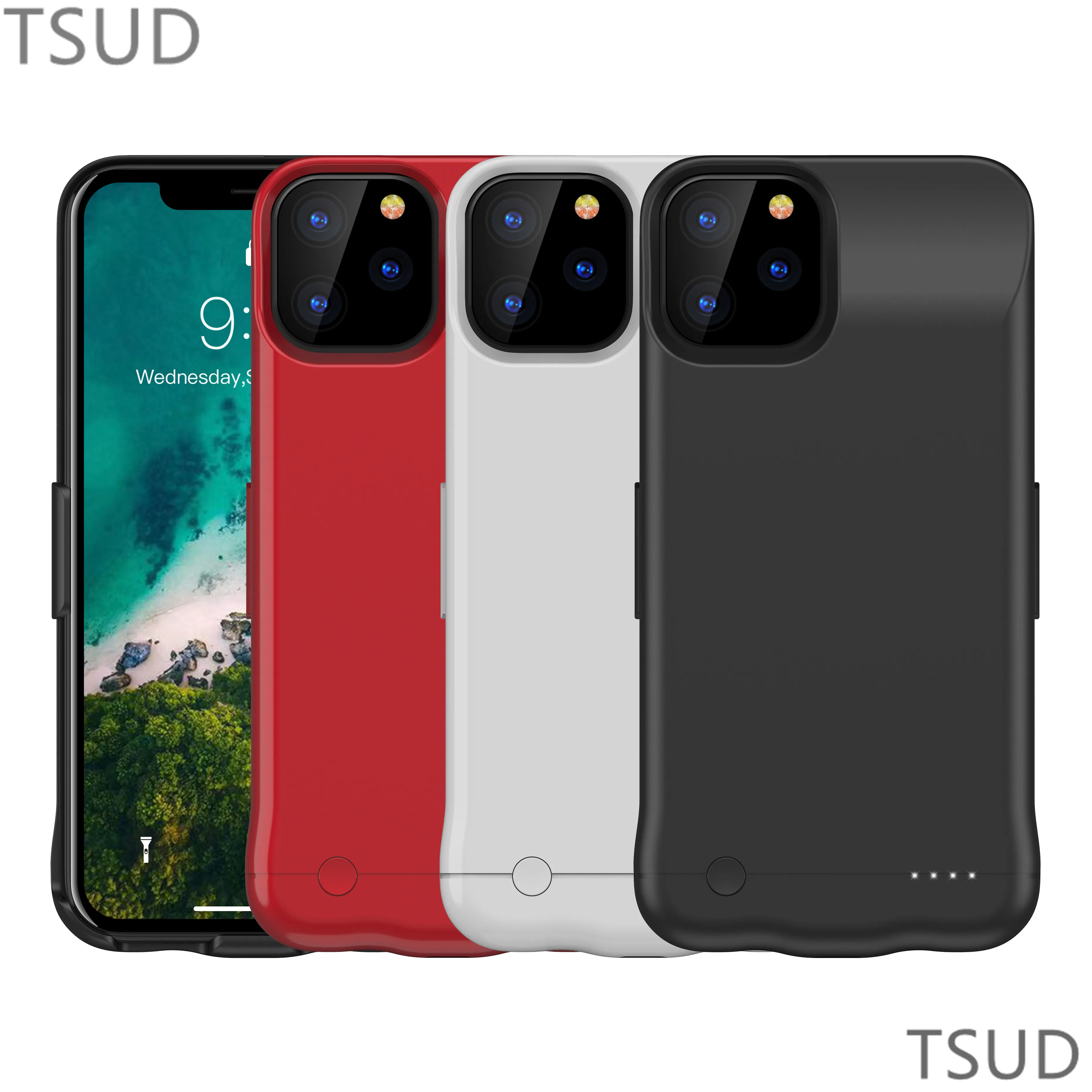 

6200mah high capacity battery charger case for iphone 11 Pro Max external portable wireless charging cover for iphone 11 Pro Max