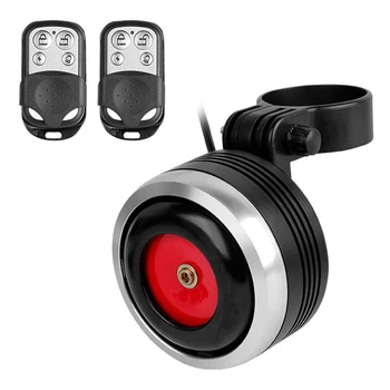 

Electric Bike Horn USB Rechargeable Bike Bell 1300 MAh with Alarm Loud Sound for Bike Safety Anti-Theft Alarm