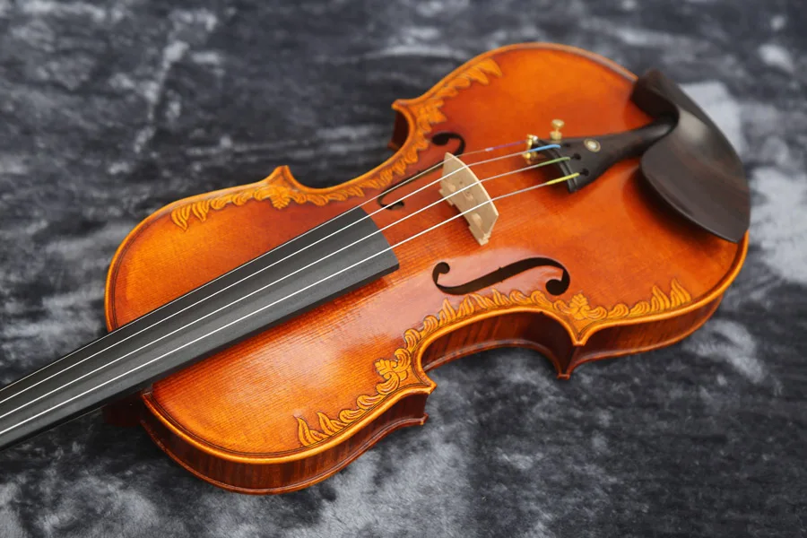 4/4 полноразмерная скрипка, резная Antonio Stradivari Cremonese 1715 модель F06