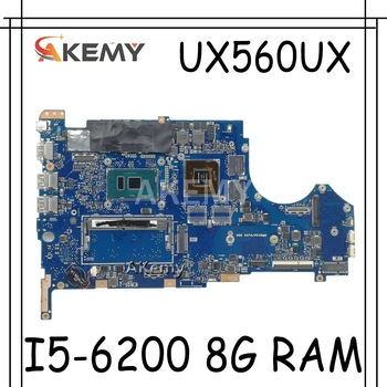 

UX560UX mainboard For Asus UX560U UX560UQK UX560UQ UX560UX Q534U Q534UX Q534UQ laptop motherboard I5-6200CPU 8G RAM GTX950M/2GB