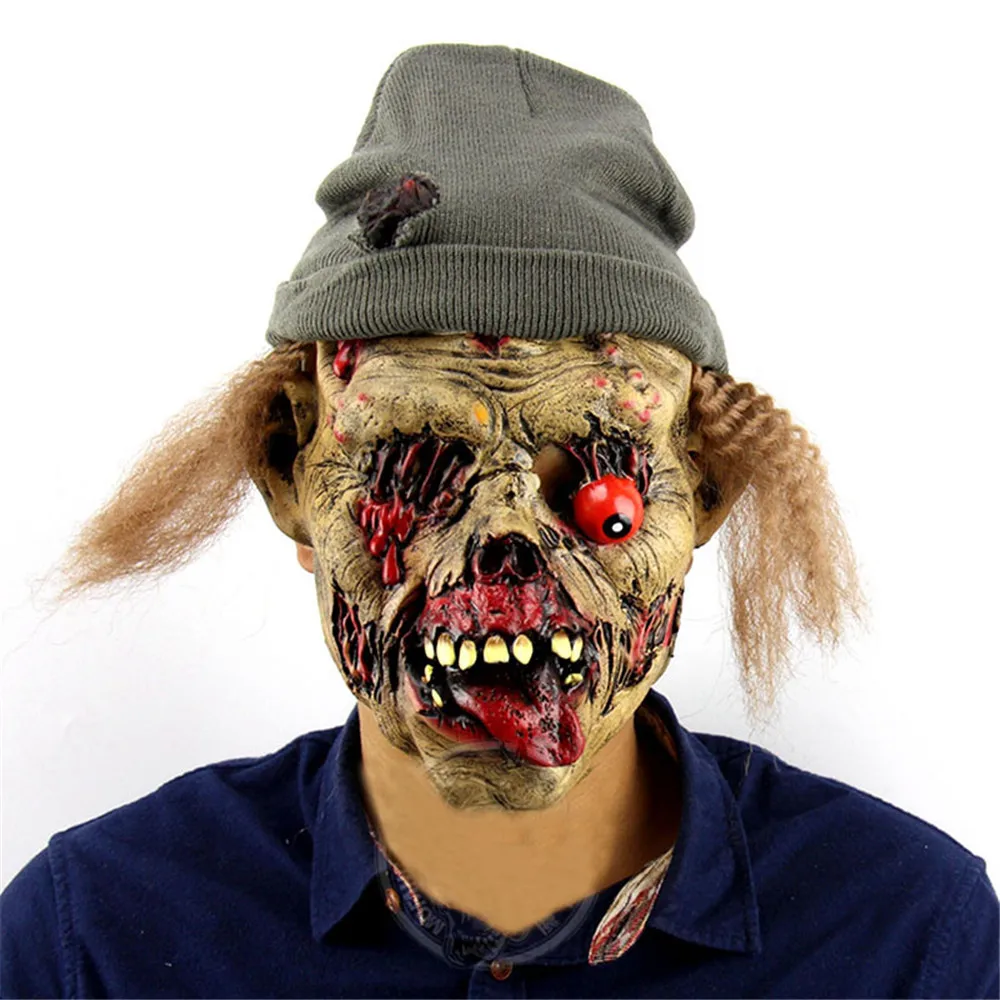 

Halloween Mask Pumpkin Scarecrow Latex Party Halloween Costume Mask cosplay Horror Props Natural Latex Adult Code Hot Selling
