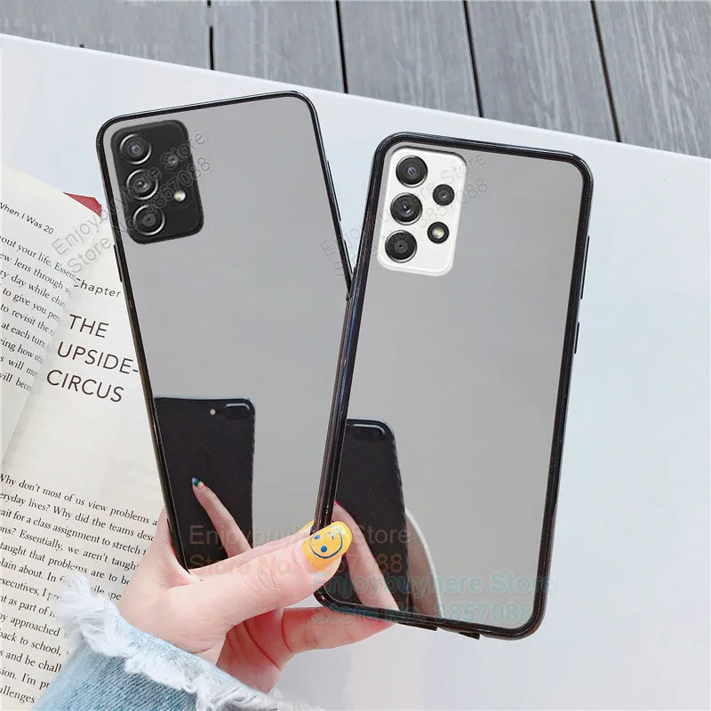 Акриловый зеркальный чехол из ТПУ для Samsung Galaxy A32 A42 A52 5G A12 A21S A31 A51 A71 4G A01 M51 S20 FE S21 Plus