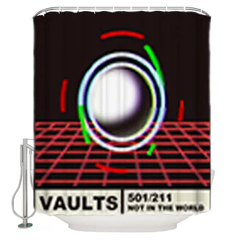 

Fault Wind Basement Fault Shower Curtain Decor with Hooks Waterproof