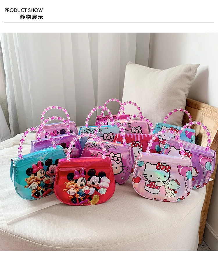 Disney лазерная сумка Детские Мультяшные Микки сумки с изображением мыши Tote модная сумка через плечо мультяшная сумка через плечо сумки-мессенджеры