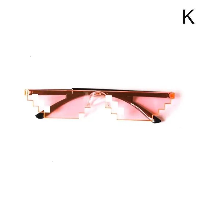 Креативные мозаичные солнцезащитные очки, игрушка-обманка, очки для игры в жизнь, очки для женщин и мужчин, черные мозаичные солнечные очки, игрушка - Цвет: K