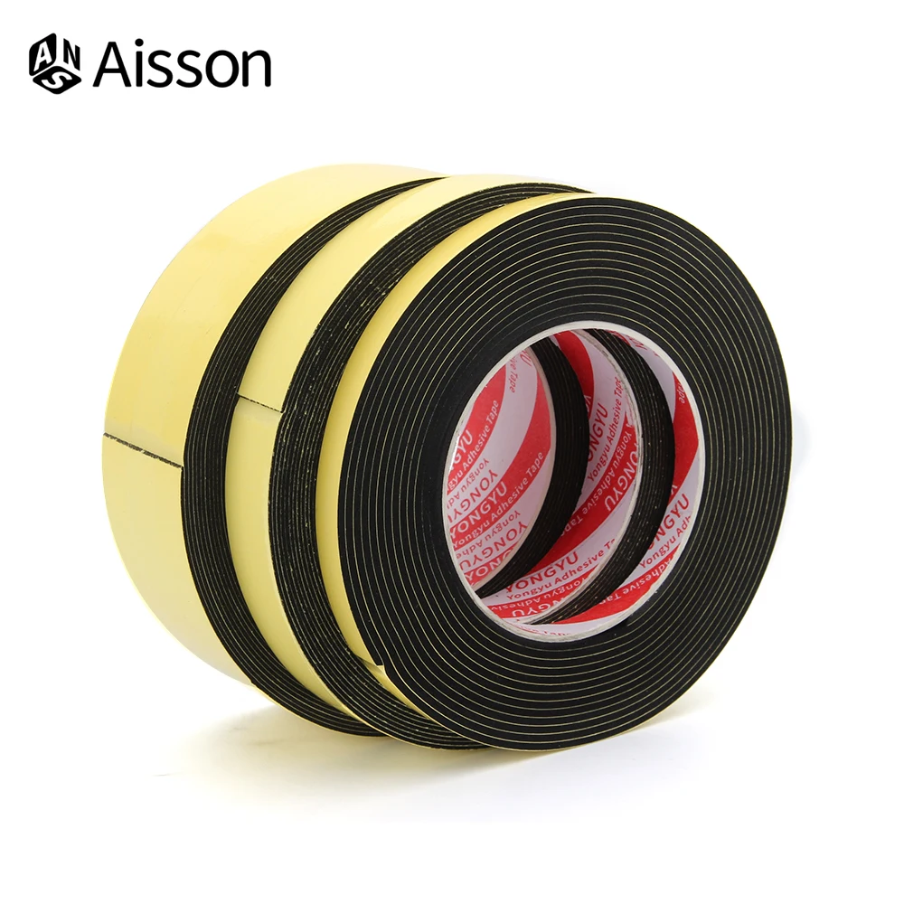 Adhesive Tape Adhesive Seal Strip Sealing Tape 1-3mm Thickness Sponge EVA Adhesive Tape Single Side Foam Anti-Collision Seal Strip 5/10/15/20/25/30/35/40mm