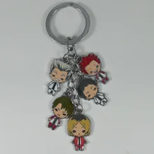 Мультяшный волейбольный Ювенальный брелок цвет кулона металлическая кукла 5 кулон брелок аниме-Атрибутика