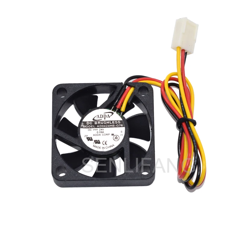 For ADDA AD0424HB-G76 4010 4CM DC24V 0.09A 3 Lines Square Cooling Fan | Компьютеры и офис