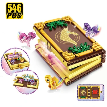 

Friends Princess Pony Castle Friendship Is Magic Book Building Block Christmas Cartoon Brick Toys for Girls Toys for Children