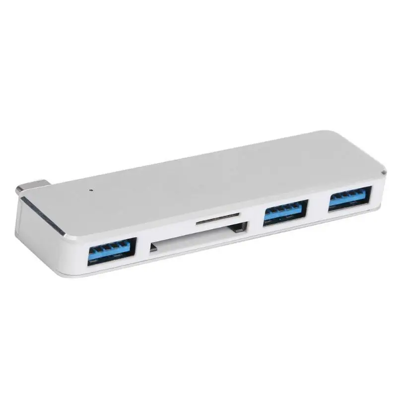 Горячая Распродажа USB концентраторы Классическая нежная текстура USB C концентратор тип-c до 3 портов USB 3,0 адаптер сплиттер док-станция с TF слот для карты Momory