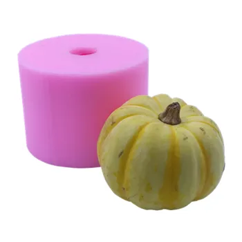 

Baby Pumpkin Candle Mold 3D Mousse Cake Molds Decorating Gypsum Wax Silicone Molds for Art Candle Making