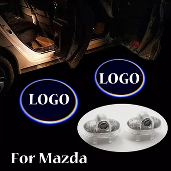 

For Mazda 6 cx-9 8 A8 RX-8 Ruiyi MRV Atenza 2 Pieces Car Led Door Wireless Light Laser Projector Ghost Shadow Lamp