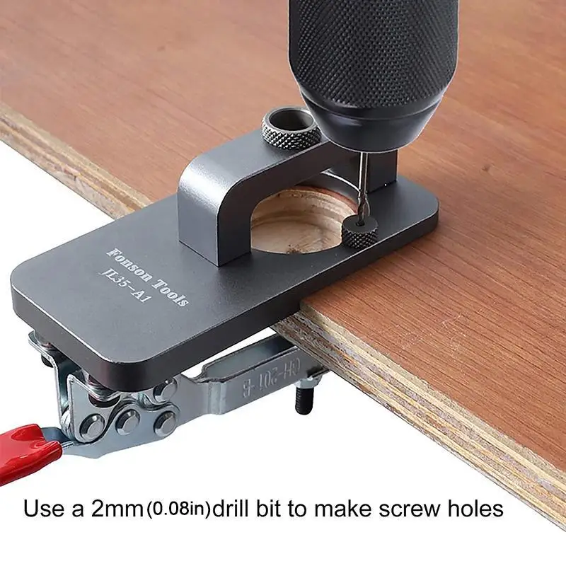 35mm/ 1.37 inches Concealed Boring Hinge Jig Hole Guide Woodworking