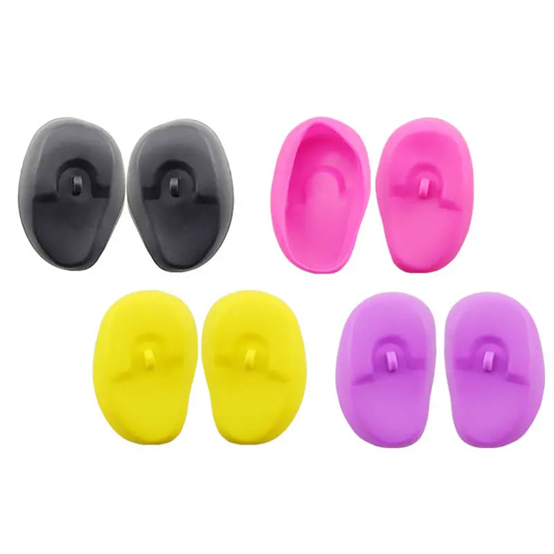 

Women And Men General Hairdressing High Temperature Acid And Alkali Resistant Waterproof Ear Protector Silicone Earmuffs