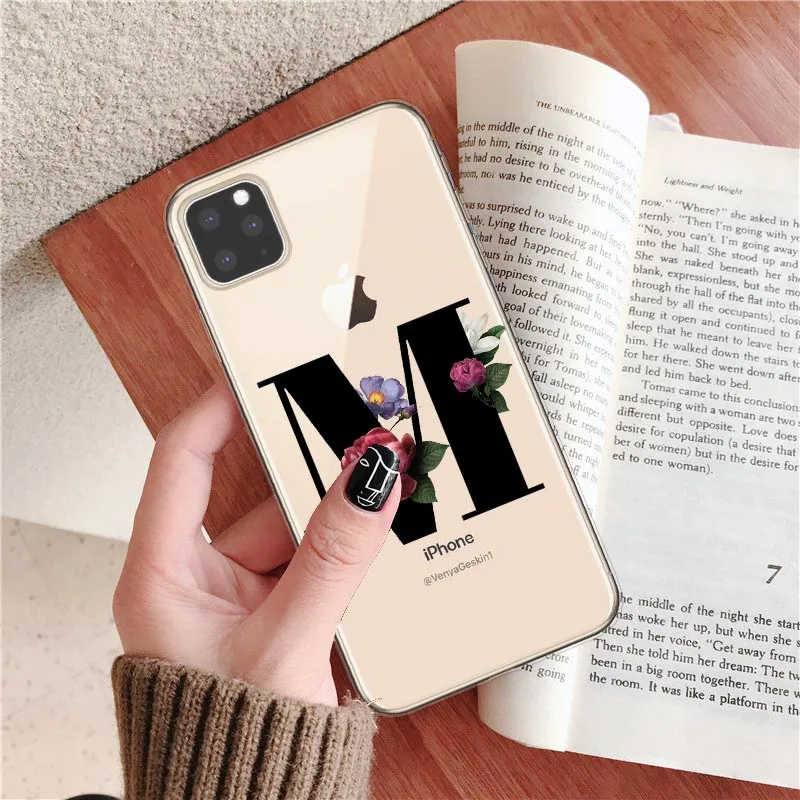 T7568 Custom New Phone Case For iPhone 11 Pro Max Wireless charging Fashion Customized initial Soft For iPhone X XR XS MAX 7 8 Plus - Цвет: T7568