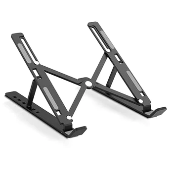 

Notebook Computer Bracket Aluminum Alloy Anti-Cervical Spine Bracket Adjustable Cooling Bracket-Black