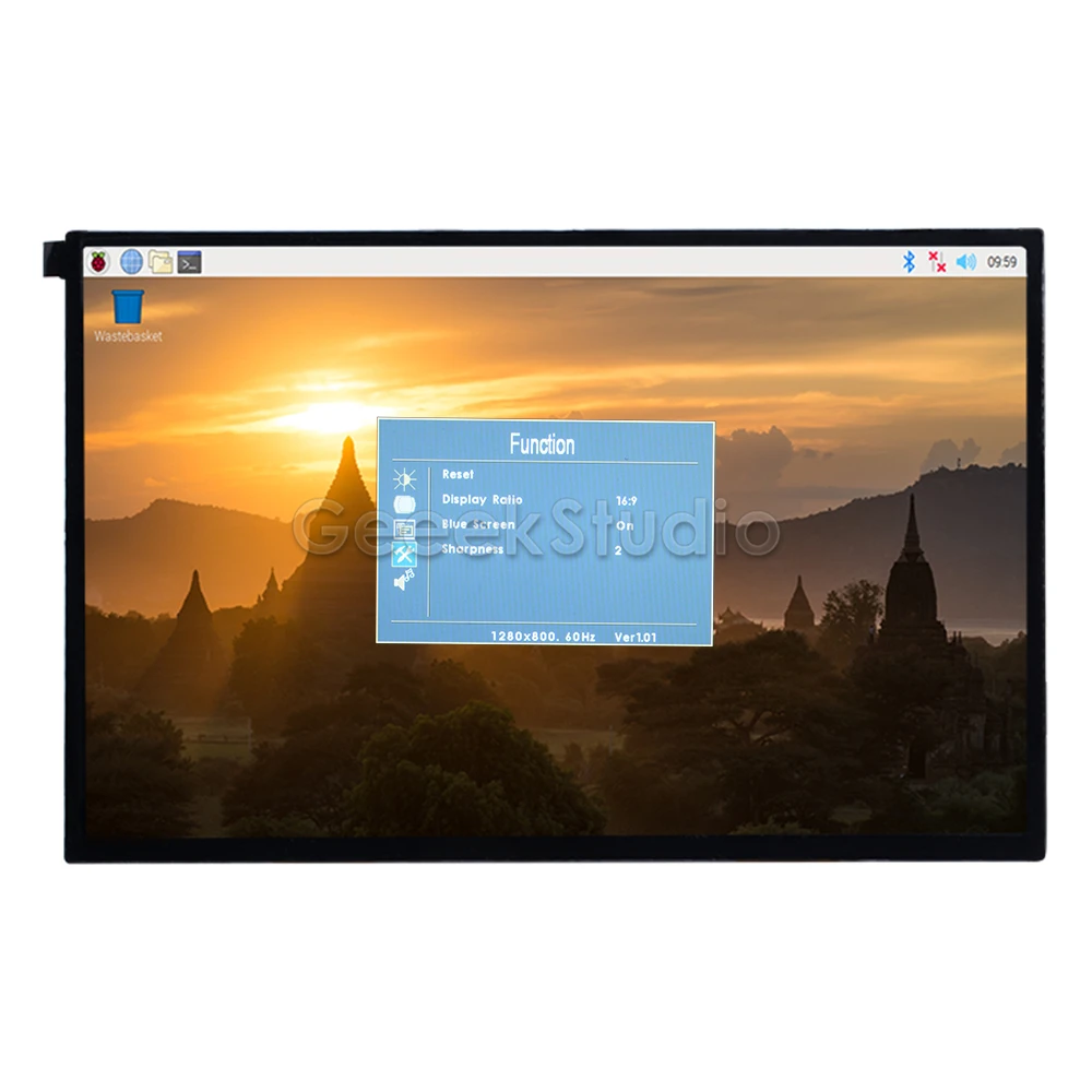 10.1 inch 1280*800 LCD Screen Display DIY Kit HDMI Monitor TFT LCD 5V 1A for Raspberry Pi 4 B All M