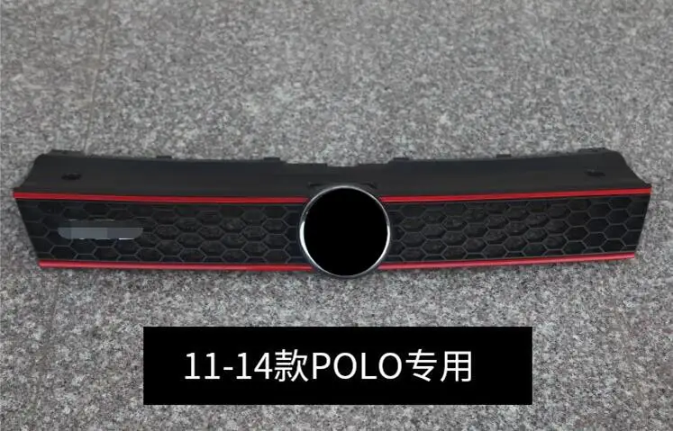 Для Volkswagen polo Racing Grills- сотовая сетка Передняя гоночная решетка черный передний бампер модифицированная для polo - Цвет: Армейский зеленый