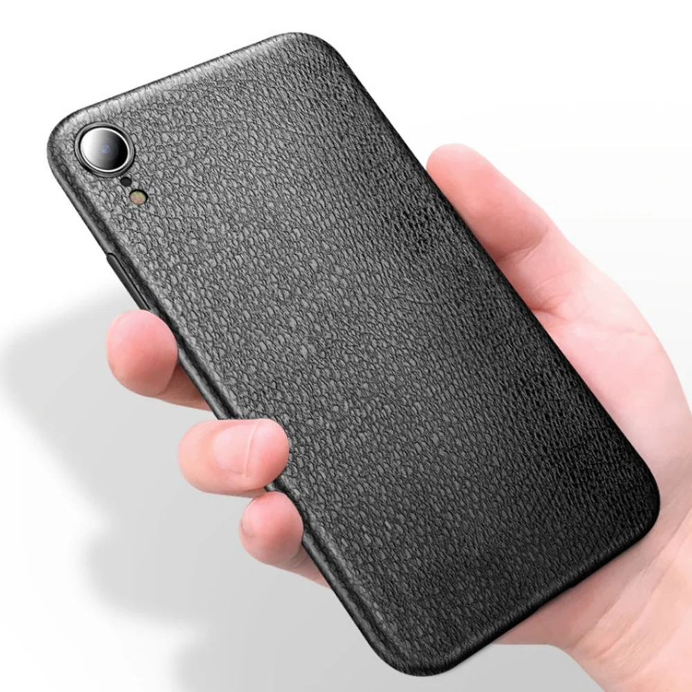 

(4 Color)Luxury Case For iPhone 11 Pro Max 6 6s 7 8 Plus X XR XS Max Ultra-Thin Soft Leather Phone Case Back Cover Coque Funda