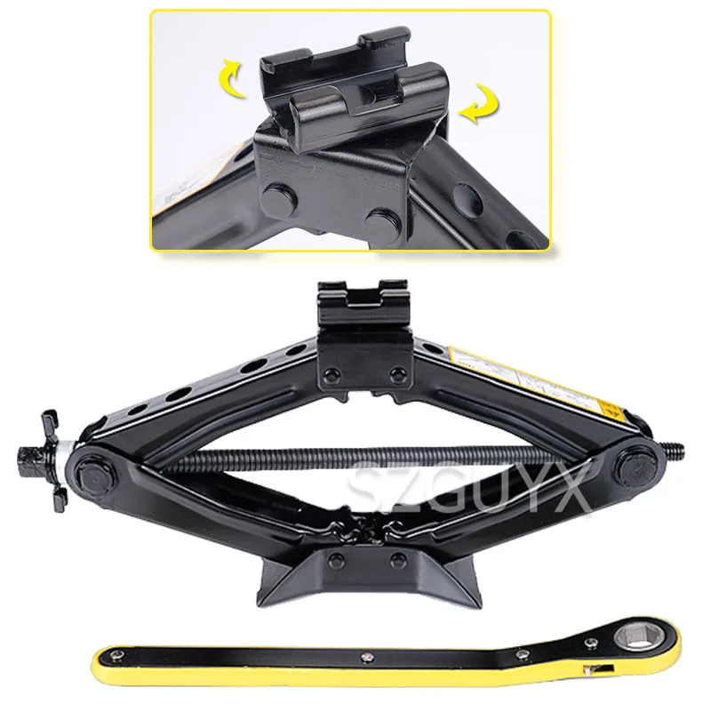 

Labor-saving scissor jack Family 1T / 2T car SUV Tire change tool Car hand rocker jack Car tools