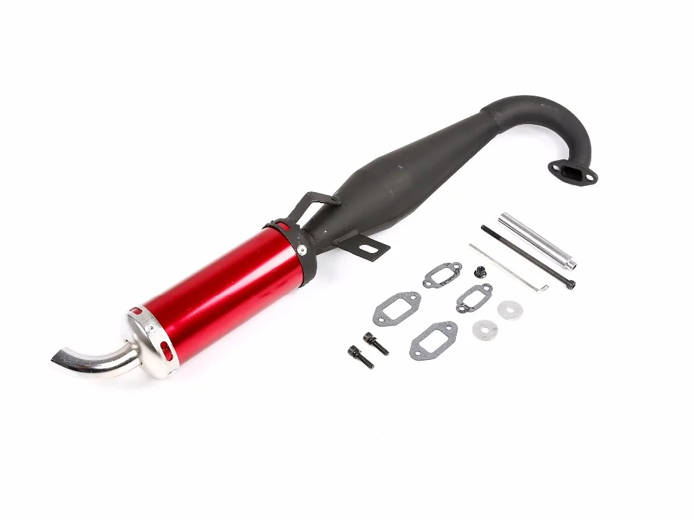 Muffler Side Exhaust Pipe Set Fit for 1/5 HPI ROVAN ROFUN KM BAJA 5B 5T 5SC | Игрушки и хобби