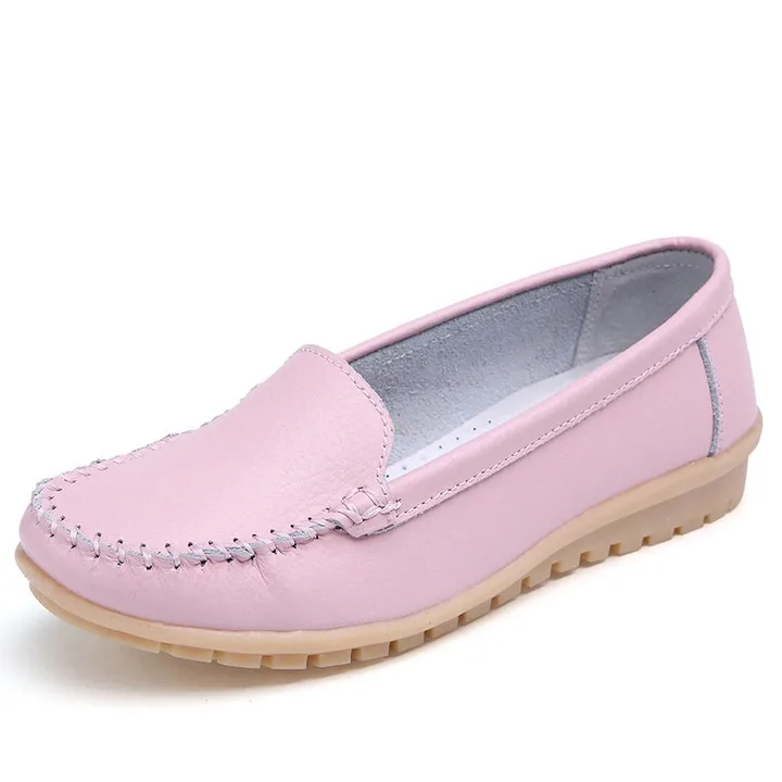 168 Pink STQ; коллекция года; сезон осень; женская обувь на плоской подошве; женская обувь из натуральной кожи; женские лоферы с вырезом; балетки на плоской подошве без застежки; балетки на плоской подошве; 169 - Цвет: 168 Pink