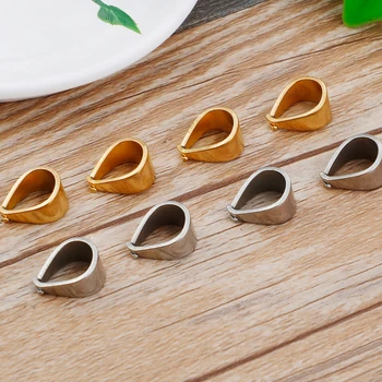 

30Pcs/Lot 10*13MM Golden Stainless Steel Clasps & Hooks Clip For Keychain Pendants Necklaces Jewelry Making Factory Wholesale