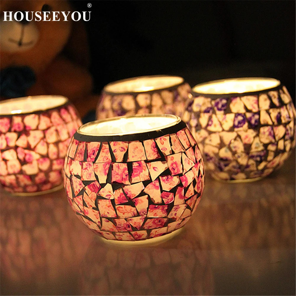 Mosaic candle holder 1